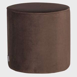 WOOOD Poef Sara, 46cm - Donkerbruin