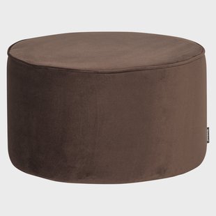 WOOOD Poef Sara, 60cm - Donkerbruin