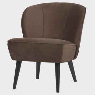 WOOOD Fauteuil Sara - Donkerbruin