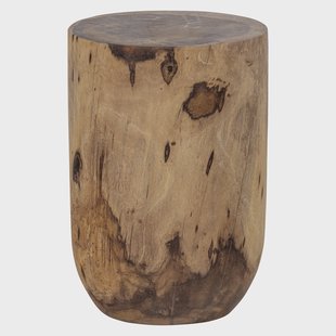 WOOOD Bijzettafel Viri 35cm - Naturel - Rond