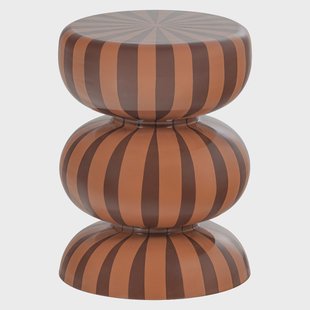 WOOOD Bijzettafel Ravo 36cm - Bruin/Roze - Rond