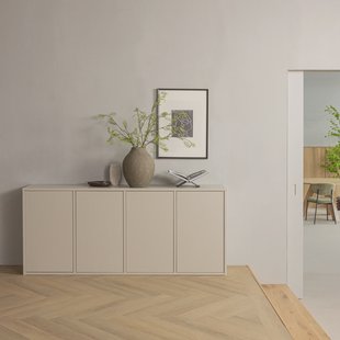 WOOOD Dressoir Merel Grenenhout, 200cm - Dust