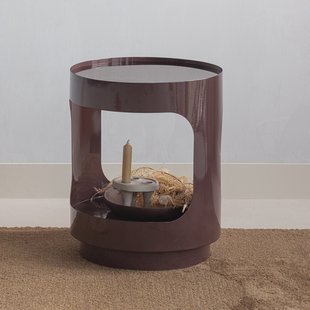 WOOOD Bijzettafel Sero 37cm - Bruin - Rond