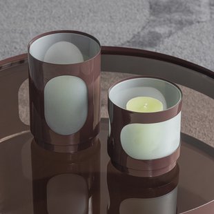 WOOOD Windlicht Tavo Set van 2 stuks - Bruin