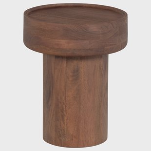 WOOOD Bijzettafel Dara Mangohout, 40cm - Bruin - Rond