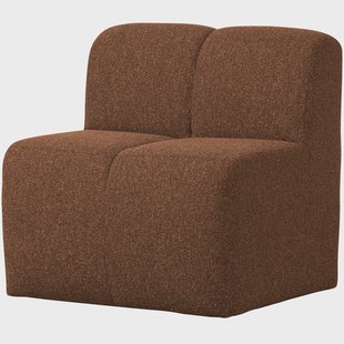 WOOOD Bank Mojo Bouclé, 84cm - Roestbruin Melange