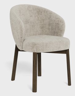 Bendt Eetkamerstoel Zenas - Beige / Gerookt eiken