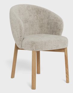 Bendt Eetkamerstoel Zenas - Beige / Naturel eiken