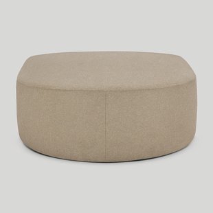 Ethnicraft Bulky Halfronde Voetbank - Almond