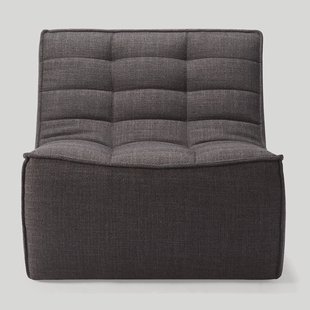 Ethnicraft Modulaire Bank N701 Dark Grey UK Residentieel 1-zits - Donkergrijs