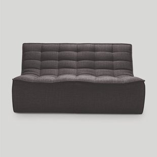 Ethnicraft Modulaire Bank N701 Dark Grey UK Residentieel 2-zits - Donkergrijs
