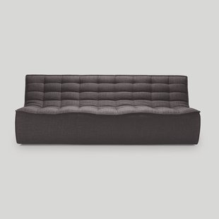 Ethnicraft Modulaire Bank N701 Dark Grey UK Residentieel 3-zits - Donkergrijs