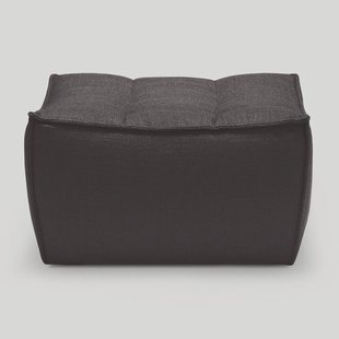 Ethnicraft Voetbank N701 Dark Grey UK Residentieel - Donkergrijs