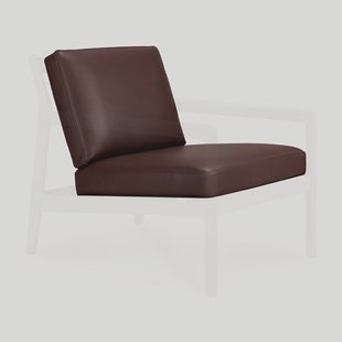 Ethnicraft Fauteuil Flow Lederen Kussen Zonder Frame - Burgundy