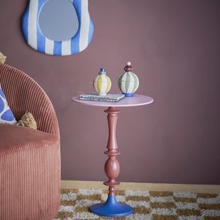 Bloomingville Ronde Bijzettafel Annan 37cm - Rood