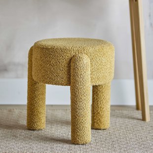 Bloomingville Krukje Bruno Bouclé stof - geel