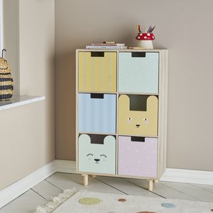 Bloomingville MINI Boekenkast Calle, 90 x 55cm - Meerkleurig