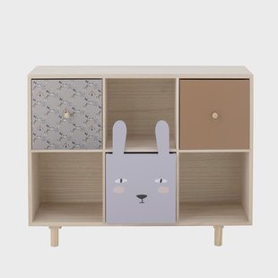 Bloomingville MINI Boekenkast Calle, 55 x 90cm - Meerkleurig