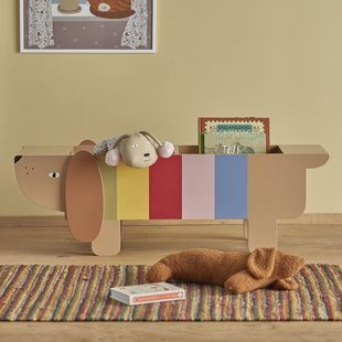 Bloomingville MINI Boekenkast Charlie, 108 x 37cm - Meerkleurig