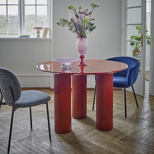 Bloomingville Ronde Eettafel Della 110cm - Rood