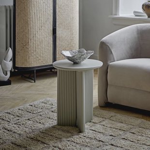 Bloomingville Ronde Bijzettafel Edith 40cm - Wit