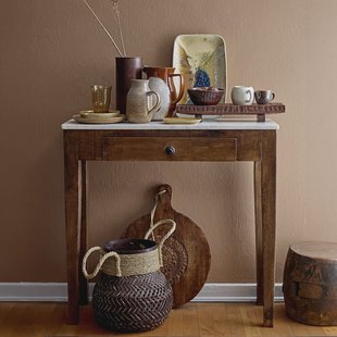Bloomingville Sidetable Hauge Mangohout 79 x 28cm - Bruin