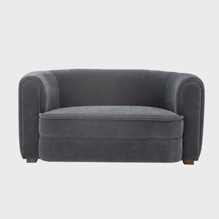 Bloomingville 2-zits Bank Malala Velourslook, 152cm - Blauw