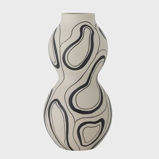 Bloomingville Vaas Nicola 34cm hoog - Zwart