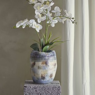 Bloomingville Vaas Nienna 31cm hoog - Blauw
