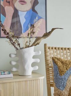 Bloomingville Vaas Pernilla 26cm hoog - Wit