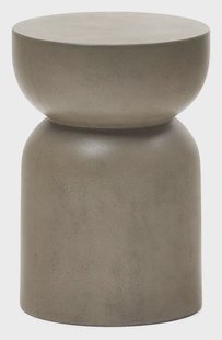 Kave Home Ronde Bijzettafel Garbet Cement, Ø32cm - Grijs