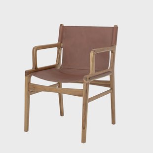 Bloomingville Fauteuil Ollie Leer - Bruin