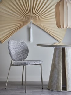 Bloomingville Eetkamerstoel Percey Chenille - Naturel