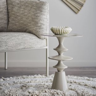 Bloomingville Ronde Bijzettafel Samio 35cm - Naturel