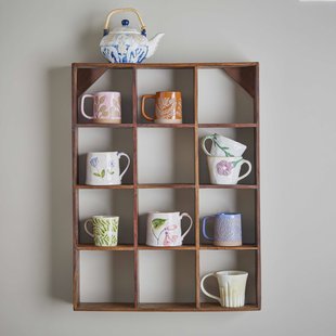 Bloomingville Wandrek Tilo Gerecycled hout, 70 x 53cm - Bruin