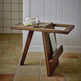 Bloomingville Bijzettafel Villum Hout, 60 x 40cm - Bruin