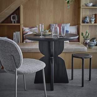 Bloomingville Ronde Bistrotafel Vixen Hout, 80cm - Zwart