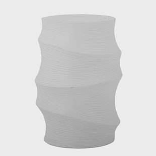 Bloomingville Ronde Bijzettafel Volise Steen, 37cm - Wit