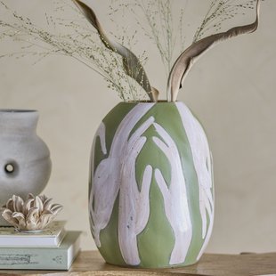 Bloomingville Vaas Adalena 30cm - Groen