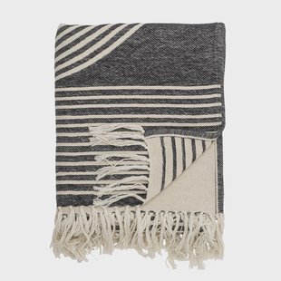 Bloomingville Plaid Anek 150 x 130cm - Zwart
