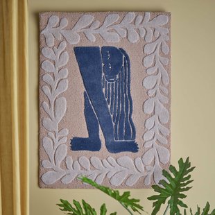 Bloomingville Wandkleed Atle Wol, 93 x 70cm - Meerkleurig