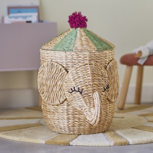 Bloomingville MINI Mand Bobo Olifant, 50cm hoog - Naturel