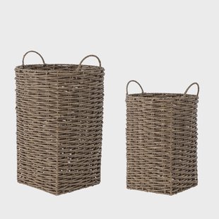 Bloomingville Mand Cestina Set van 2 stuks - Bruin