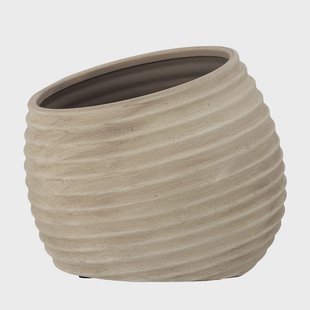 Bloomingville Bloempot Cimmy Terracotta, 19cm hoog - Bruin