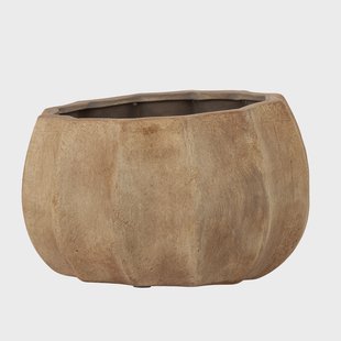 Bloomingville Bloempot Conja Terracotta, 16cm hoog - Bruin