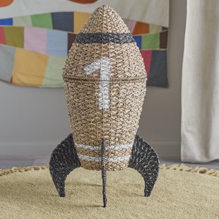 Bloomingville MINI Mand Cosmina Raket, 68cm hoog - Naturel