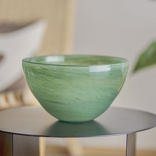 Bloomingville Schaal Esmaralda Glas, 25cm - Groen