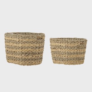Bloomingville Mand Indra Small, Waterhyacint, Set van 2 stuks - Naturel