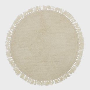 Bloomingville Rond Vloerkleed Lenea Wol, 110cm - Naturel