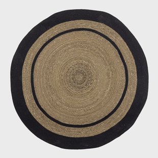 Bloomingville Rond Vloerkleed Lune Zeegras en jute, 120cm - Naturel